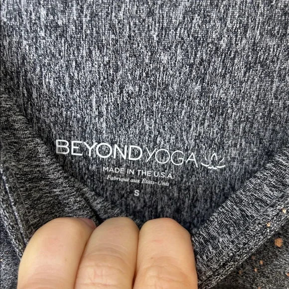 Beyond Yoga Alloy Ombre Shimmer Speckled Leggings in Grey/Rose Gold Size S - Picture 6 of 13